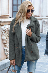 Ivy Lane Full Size Lapel Collar Sherpa Coat